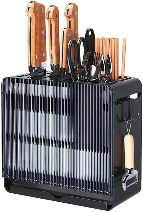 KBOX811 Knife Holder Organizer Stainless Steel Rack This multifunctional kitchen storage rack with Utensil (white) version:No cutting board rack
