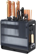 KBOX811 Knife Holder Organizer Stainless Steel Rack This multifunctional kitchen storage rack with Utensil (white) version:No cutting board rack