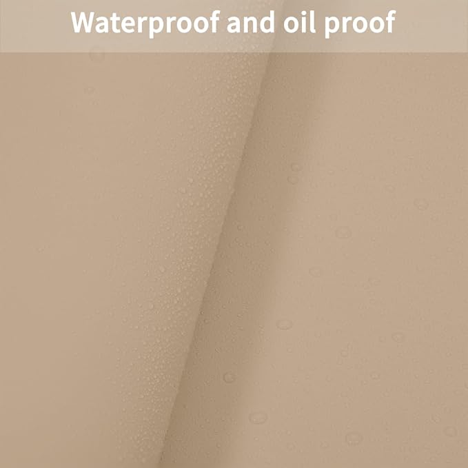 Zinkooat Dresser Protector - Can Be Used On Both Sides Waterproof and Easy to Clean Good Flatness Used for Dresser Table(Light Brown+Gray 10x48)