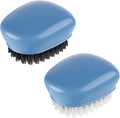 SXhyf Vegetable Brush Scrubber for Food [Black Stiff Bristles Brush + White Soft Bristles Brush] Potato Scrubber, Dishwasher Safe Veggie & Fruit Cleaning Brush for Mushrooms, Carrots, Lemons, Eggs