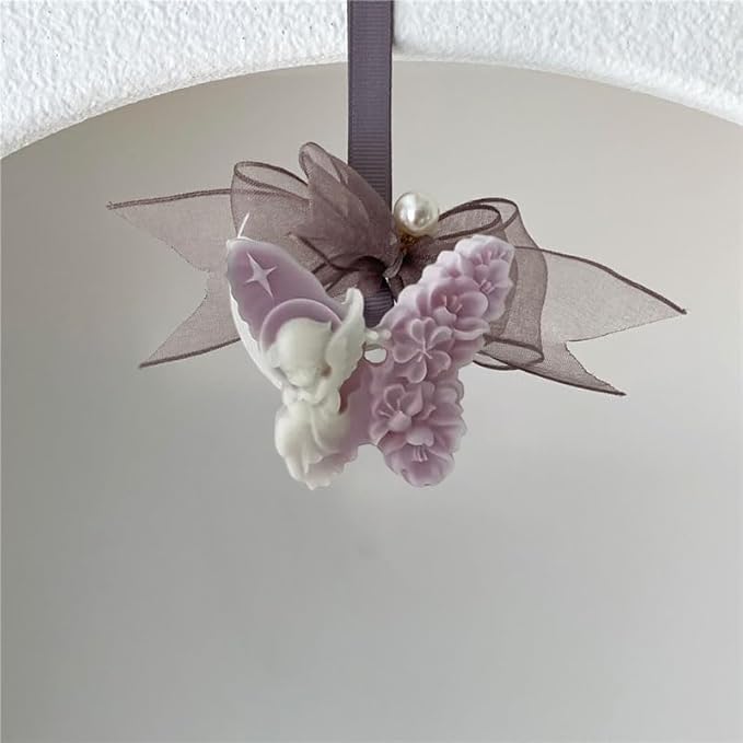 Lace Butterfly Silicone Soap Candle Resin Mold for Floral Car Air Freshener