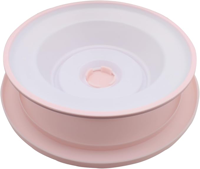 OZXNO Cake Decorating Turntable 11 Inch Cake Turntable Anti-slip Rotating Cake Stand for Decorating(1pcs Pink)