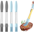 ZYMJBB 4 Pack Silicone Basting Brush for Cooking, Heat Resistant Pastry Brushes with Oil Reservoir Handle, Food-Grade BBQ Brush for Grilling, Baking, Barbecue, Sauce, Butter, Meat, Kitchen and Outdoor