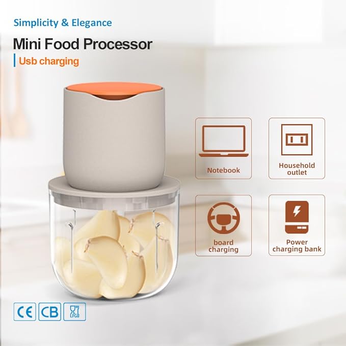 LVSENLIN 2.5 CUP Electric Food Chopper,Small Food Processor for Meat,Onion
