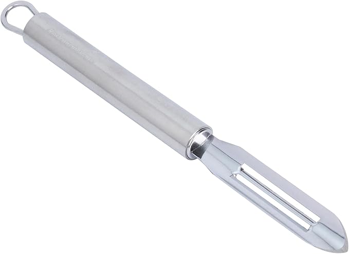 Restaurantware Stainless Steel Straight Vegetable Peeler - 24 Pack - German Standard - Double Edged Kitchen Peeler Dishwasher Safe, Sharp Blades - Potato Peeler for Potato, Apple, Cucumber