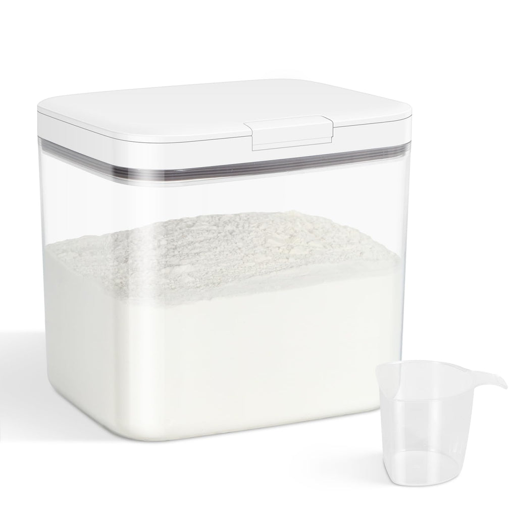 4.75 Qt Rice Flour Container Dog Food Storage Holder with Flip-up Lid Scoop