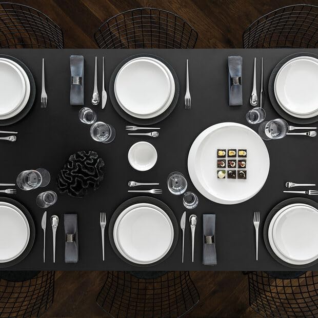 Villeroy & Boch NewMoon 12 Piece Dinnerware Set, White, Service for 4
