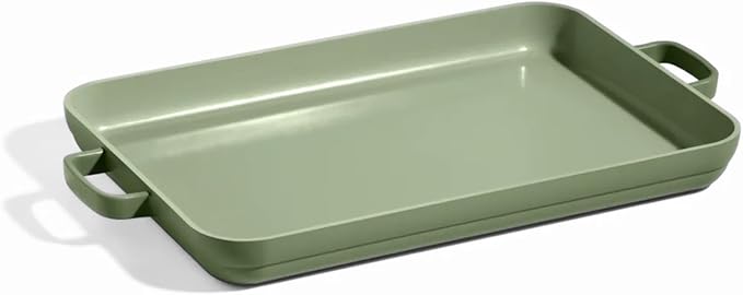 Our Place Griddle Pan | 11.8" (5 Qt) Nonstick Ceramic Griddle Pan for Stovetop & Oven | PFAS-Free, Oven-Safe up to 450°F, Easy-Grip Handles | Sage