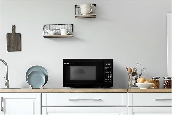 Sharp SMC0760KB 0.7 cu. ft. 700W Black Countertop Microwave Oven