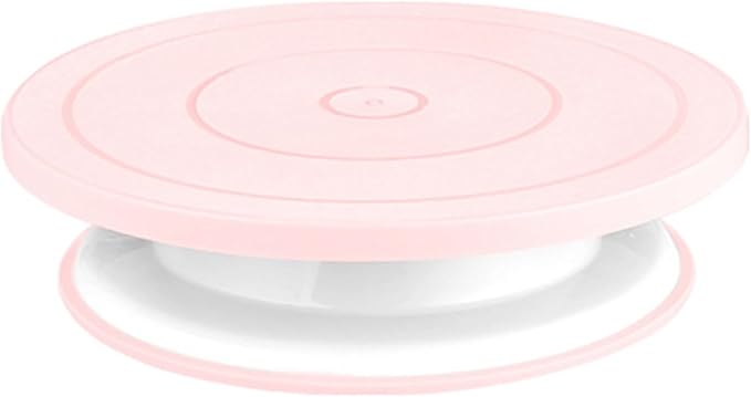 OZXNO Cake Decorating Turntable 11 Inch Cake Turntable Anti-slip Rotating Cake Stand for Decorating(1pcs Pink)