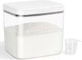 4.75 Qt Rice Flour Container Dog Food Storage Holder with Flip-up Lid Scoop