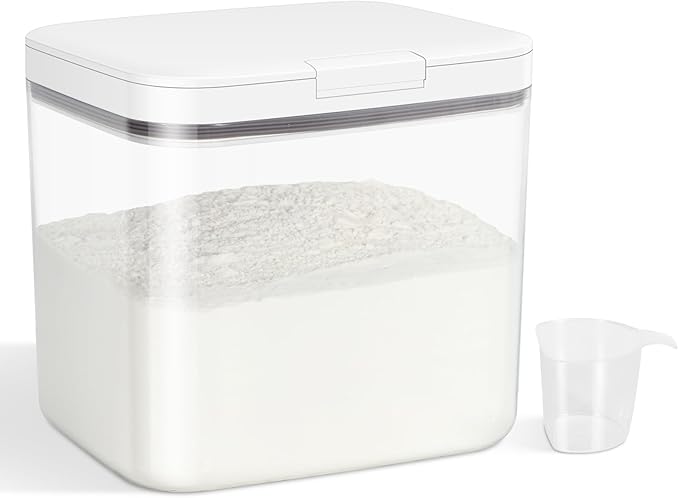 4.75 Qt Rice Flour Container Dog Food Storage Holder with Flip-up Lid Scoop