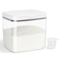 4.75 Qt Rice Flour Container Dog Food Storage Holder with Flip-up Lid Scoop