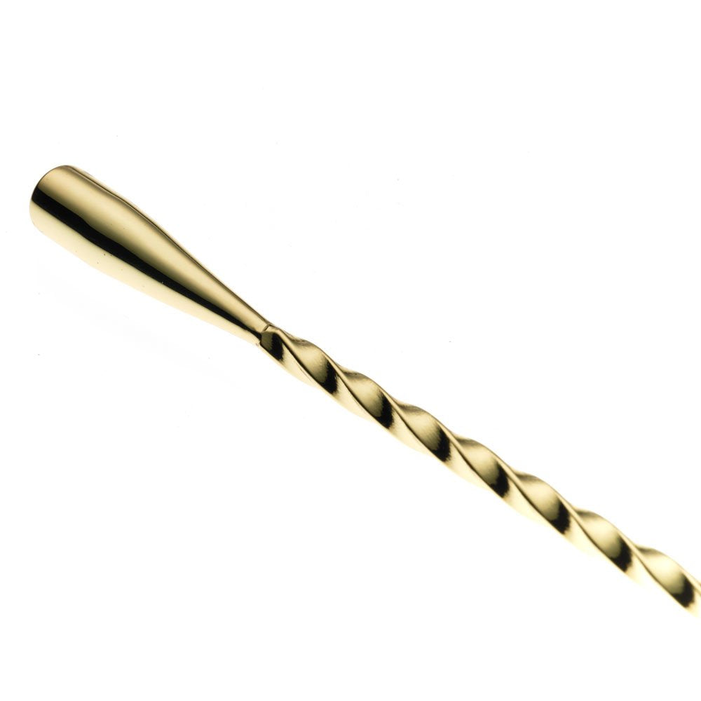 Barfly Teardrop Bar Spoon, End 19 5/8" (50 cm), Gold