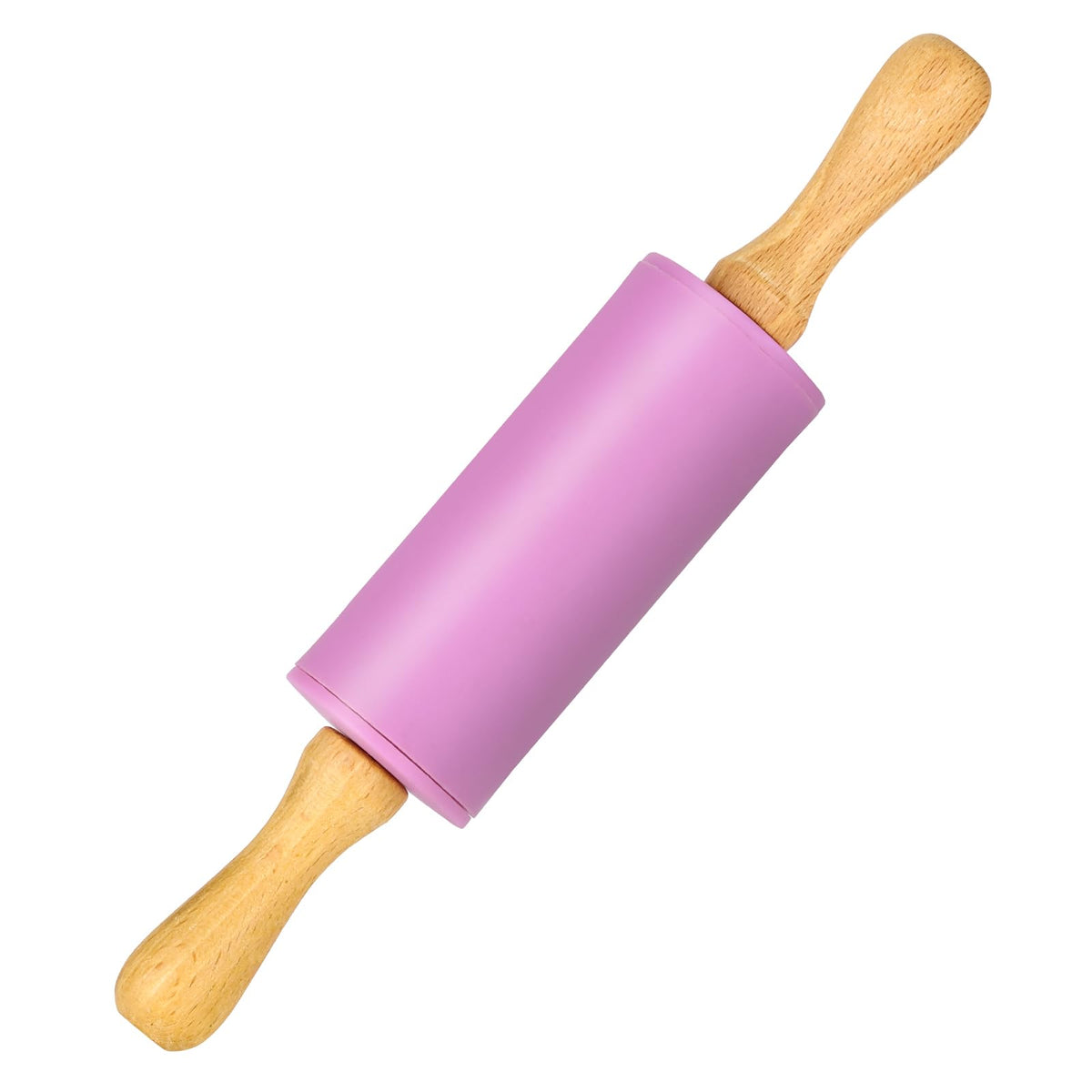 Honglida Mini Silicone Rolling Pin for Kids, Non-stick Surface Wood Handle, 9 Inch 2 Pack
