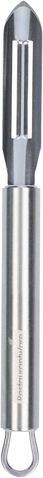 Restaurantware Stainless Steel Straight Vegetable Peeler - 24 Pack - German Standard - Double Edged Kitchen Peeler Dishwasher Safe, Sharp Blades - Potato Peeler for Potato, Apple, Cucumber