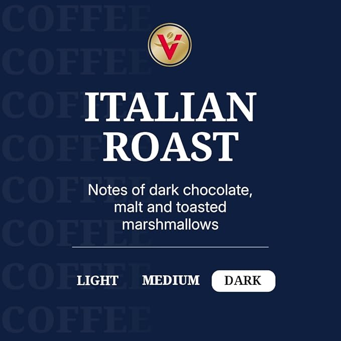 Victor Allen's Coffee Italian Roast, Dark Roast, 42 Count Single Serve Coffee Pods for Keurig K-Cup Brewers