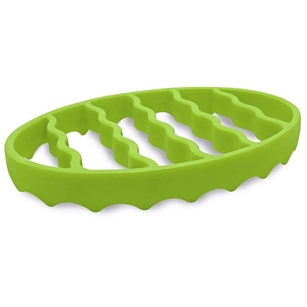 GHYUOPIEF Slow Cooker Silicone Rack, Used for Roasting Pot Cooking Steamer Silicone Pressure Cooker Baking Accessories Compatible with 6 quarts and 8 quarts Stove (Oval, Green, red)