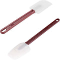 Heat Resistant Silicone Scraper Spoonula Commercial Rubber Spatula, 16.5IN
