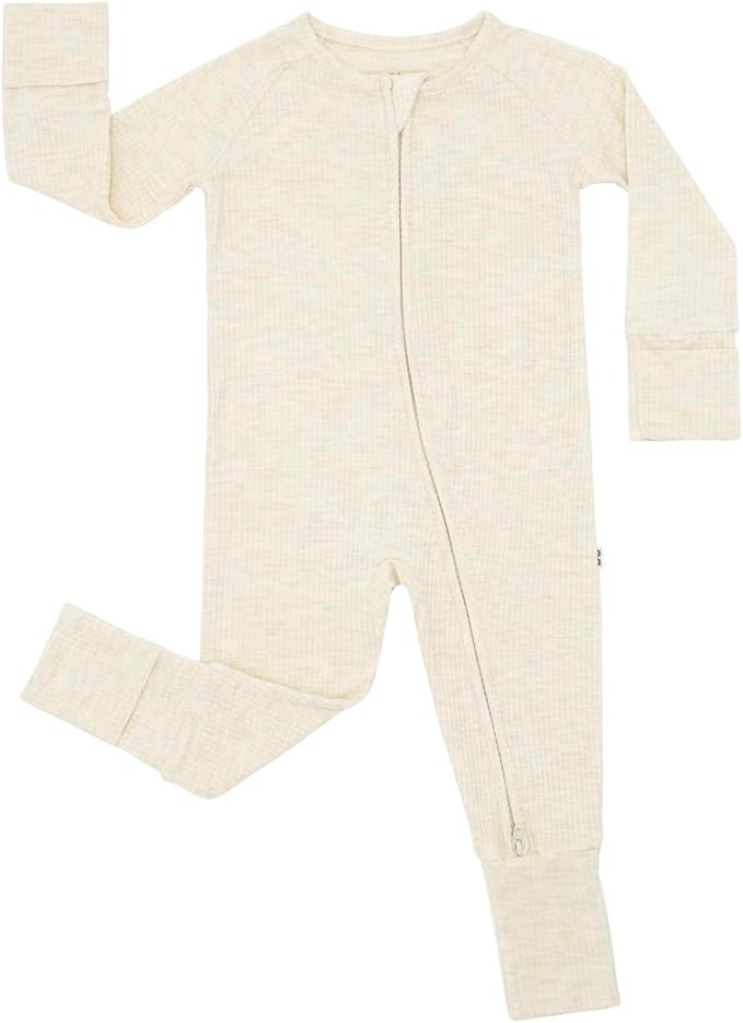 Little Sleepies Baby Pajamas, Heather Oatmeal, 3T