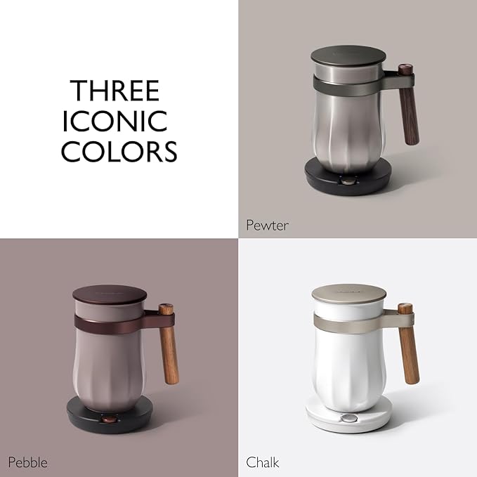 Hotel Chocolat Hot Chocolate Maker – Velvetiser Hot & Cold Drinking Chocolate Machine, Includes Mug, Glass & Sachets, Pebble Edition, Luxury Gift