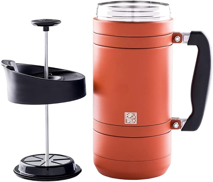 BruTrek by Planetary Design | BaseCamp French Press | 48 fl.oz - RedRock