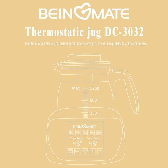Baby Bottle Warmer,Electric Kettle Temperature Control,Water Warmer for Baby Formula