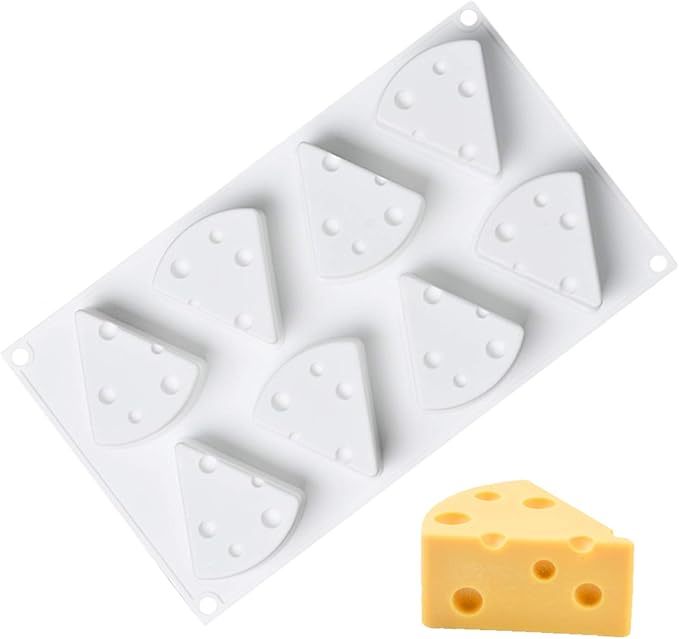OCPO Kitchen Cheese Silicone Mold for Baking Mousse Cake, 8 Cavities