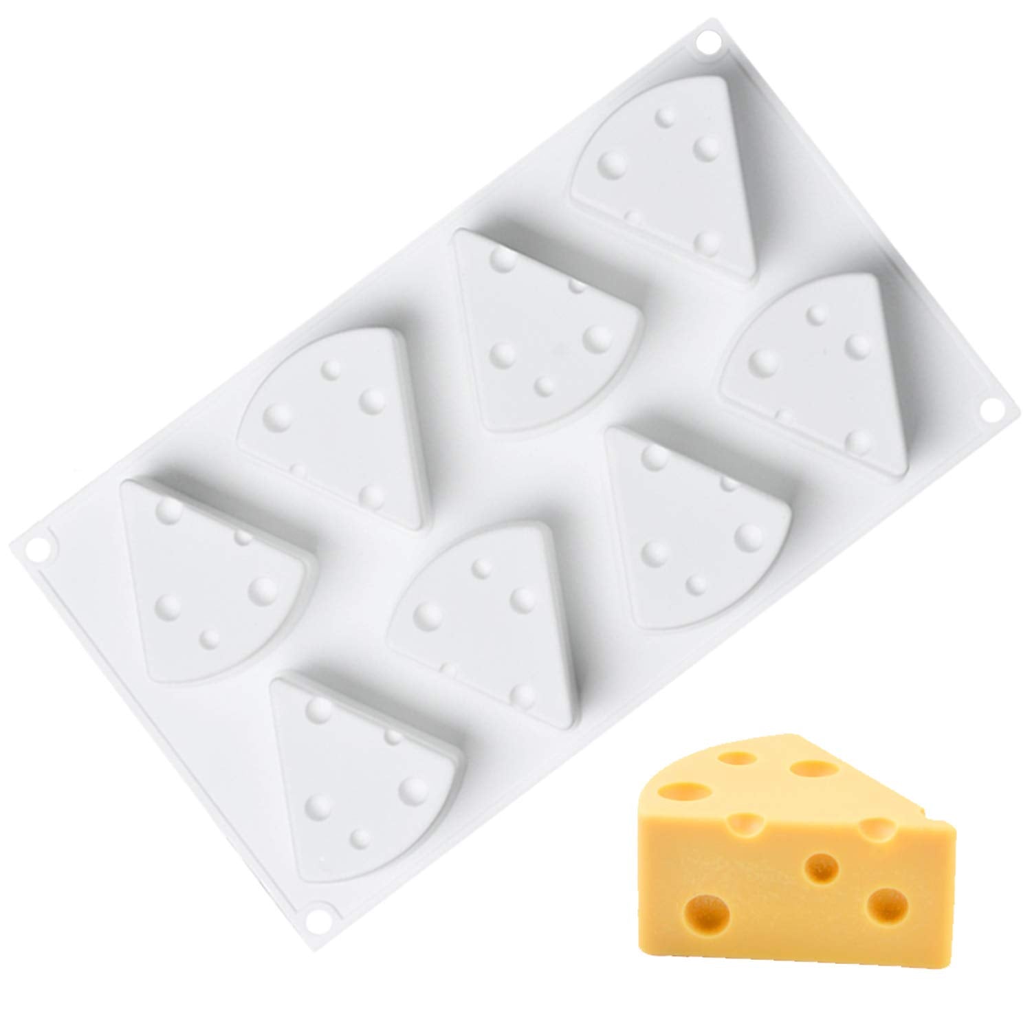 OCPO Kitchen Cheese Silicone Mold for Baking Mousse Cake, 8 Cavities