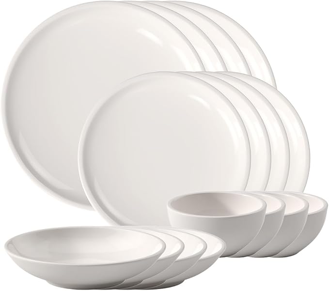 Villeroy & Boch Artesano Original 16 Piece Dinnerware Set, Creamy White