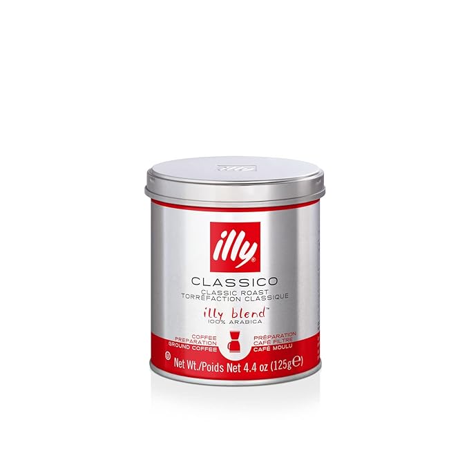 illy Ground Drip Coffee, Classico Medium Roast, 4.4 oz
