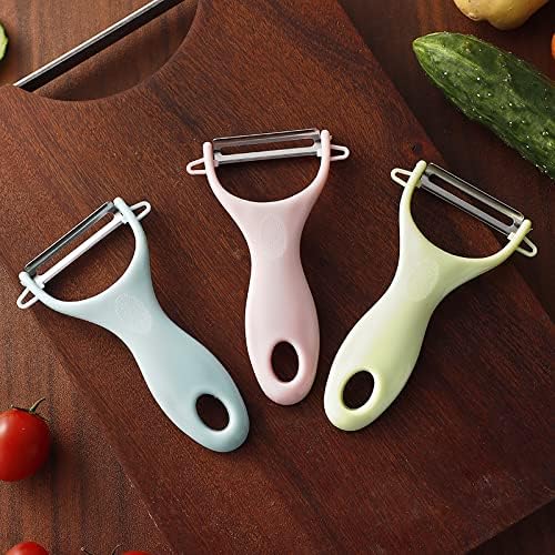 CookTaitai Potato Peelers 3 Pack, Fruit Peelers Potato Peeler, Cucumber, Apple Peelers for kitchen Original Vegetable Peeler-Set of 3 (Stainless Steel)