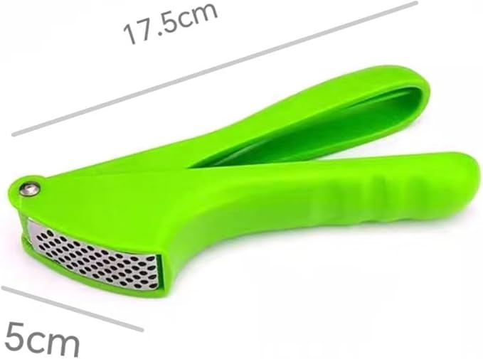 HXLIANG Garlic Press Dicer Wheel, Plastic Garlic Masher, Simple Household Manual Kitchen Tool with Garlic Press Box (rotundity)