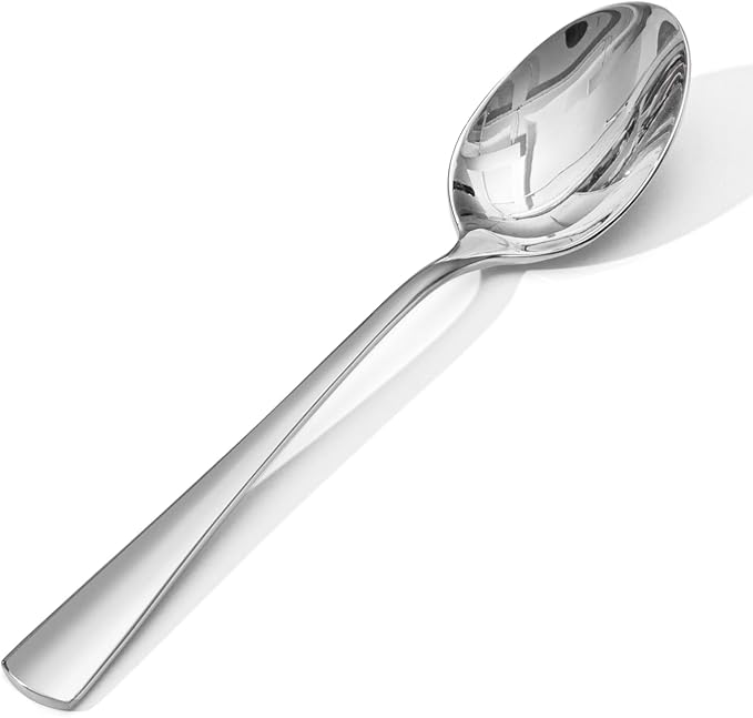 KINGSTONE 16 Piece Dinner Spoons Set, 18/10 Stainless Steel Spoons