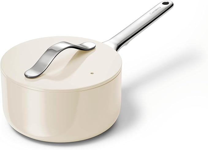 Caraway Non-Stick 1.75 qt Ceramic Sauce Pan with Lid