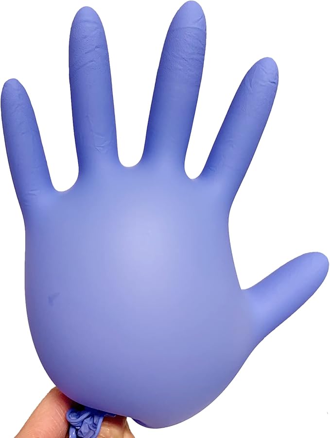 Dr.GreenPanda Blue Nitrile Exam Gloves Medium 1000pcs 3mil Food Safe