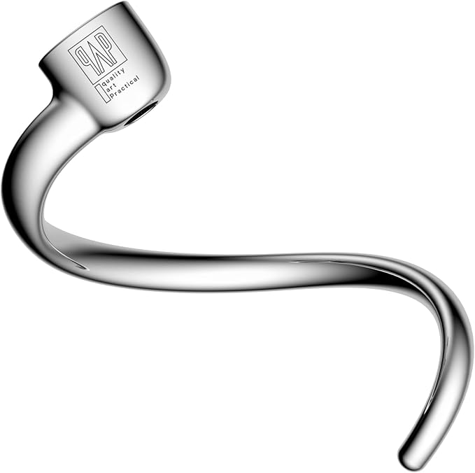 QAP Stainless Steel Spiral Dough Hook Fits KitchenAid 7 8 QT Bowl Lift
