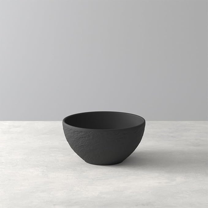 Villeroy & Boch Manufacture Rock 4 Piece Place Setting, Matte Black