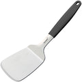 POTWIY Stainless Steel Spatula, Large Metal Spatula for Kitchen and Grilling, Heavy Duty Turner for Cast Iron Skillet with Silicone Handle, Cooking and Flipping Steak, Pancake, Burger, 4.6 x 3.7 In