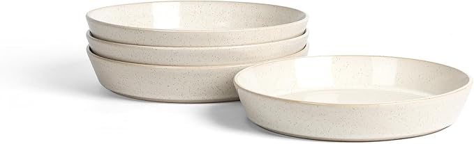 Claire Stoneware Pasta Bowl Set - White