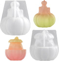 2Pcs Halloween Resin Silicone Mold, Ghost Pumpkin Candle Mold