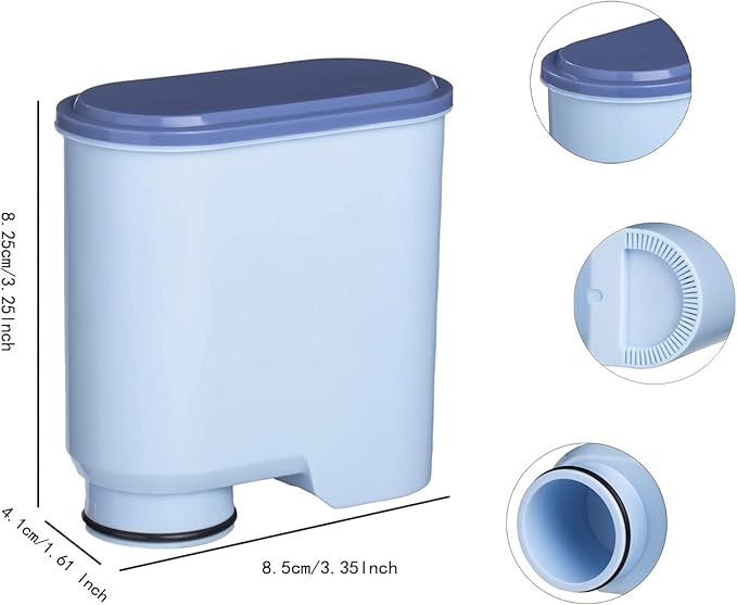 4 Pack Coffee Machines Water Filter Compatible with Philips Saeco AquaClean