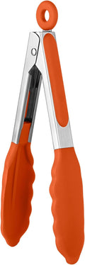 U-Taste Kitchen Tong for Cooking, 600ºF Heat-Resistant Tps, 7in/Orange