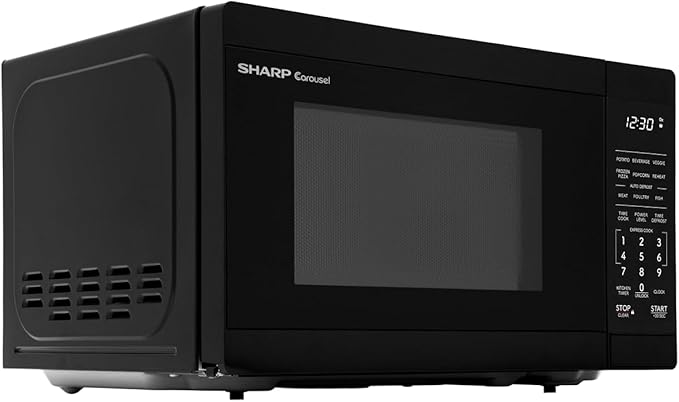 Sharp SMC0760KB 0.7 cu. ft. 700W Black Countertop Microwave Oven