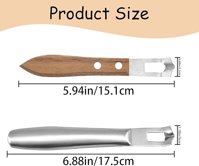 AddLotLot 3 PCS Cocktail Channel Carving Knife Walnut Wood Handle Fruit and Vegetable Carving Tool V-Shaped Stainless Steel Blade, Garnish Citrus Zester for Decorating Cocktails, Desserts, and Salads