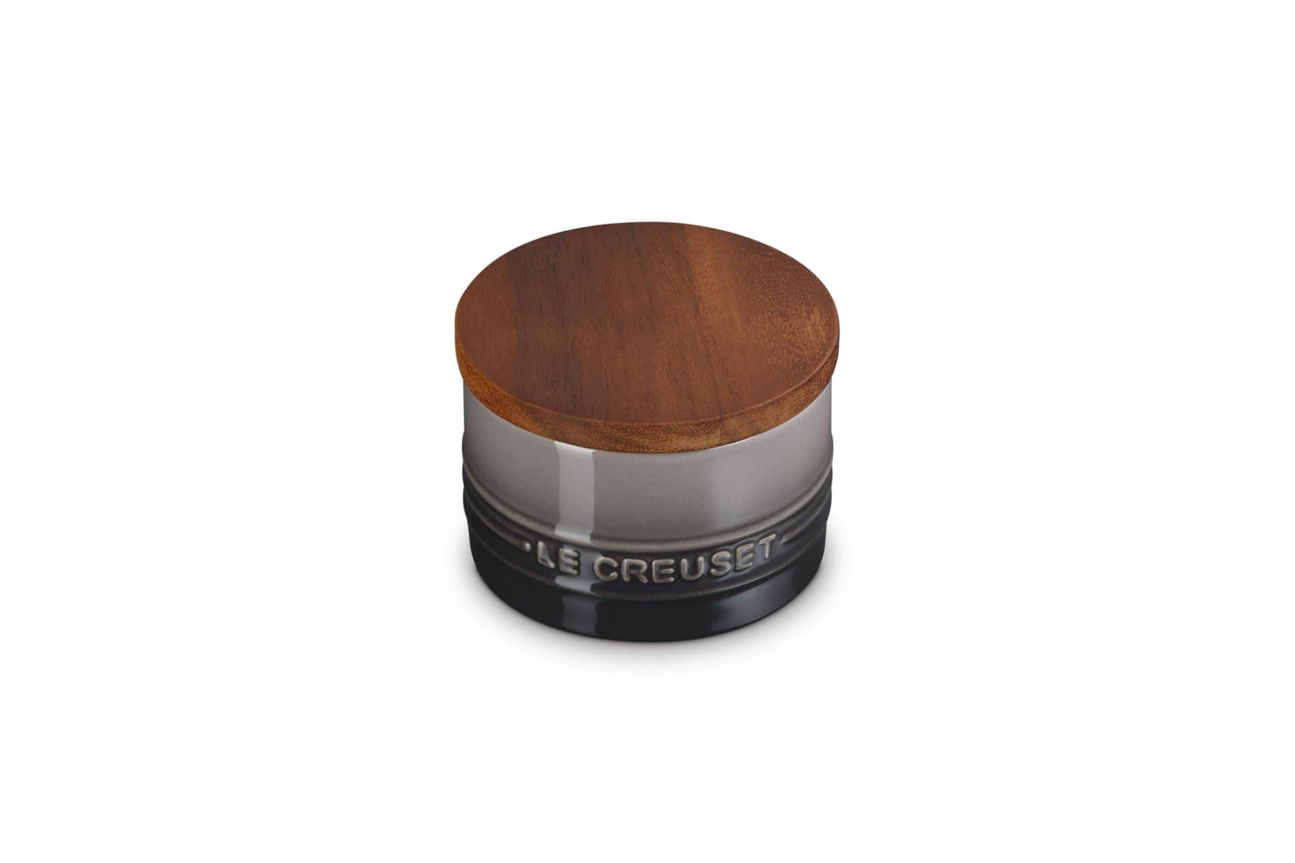 Le Creuset Stoneware Salt Cellar and Storage Canister, 7 oz., Oyster