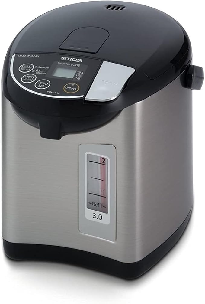Tiger Pdu A30u K 3.0l Electric Water Boiler and Warmer, Stainless Black
