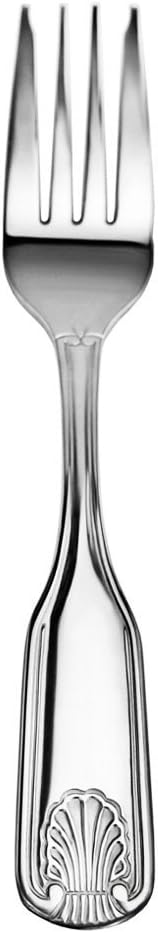 New Star Foodservice Shell Pattern 18/0 Stainless Steel Flatware Set, 60-Piece Set, Commercial Grade