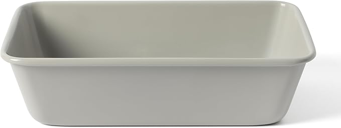 Martha Stewart Gallen 9 Inch Nonstick Carbon Steel Loaf Pan – Cool Grey, Durable Bakeware for Even Baking and Easy Release