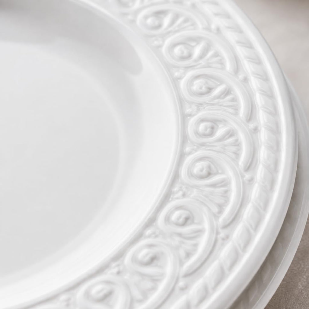 Villeroy & Boch Cellini 12 Piece Dinnerware Set, White, Service for 4
